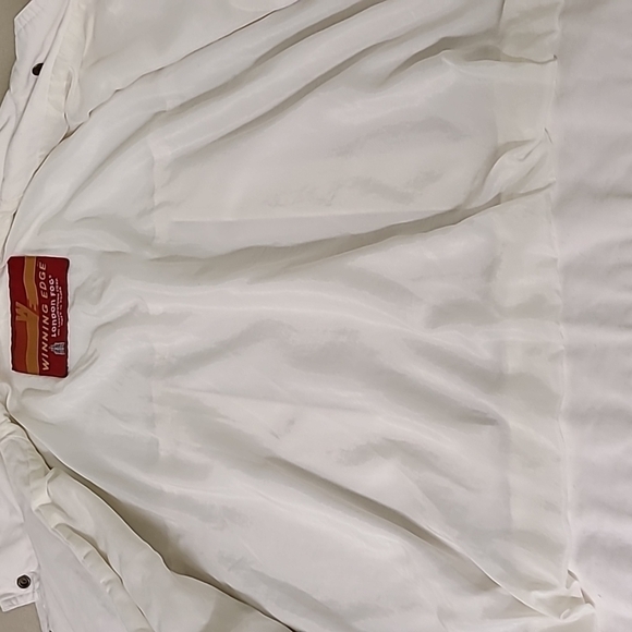 Authentic 80s Slouchy Off White Jacket  Size 11/12 London Fog White - Picture 9 of 12